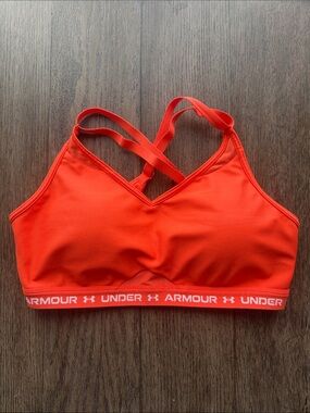 Under Armour Bright Orange Crisscross Sports Bra